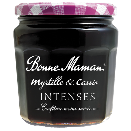 Myrtille & Cassis Intense Bonne Maman sur fond blanc - Bonne Maman - 1