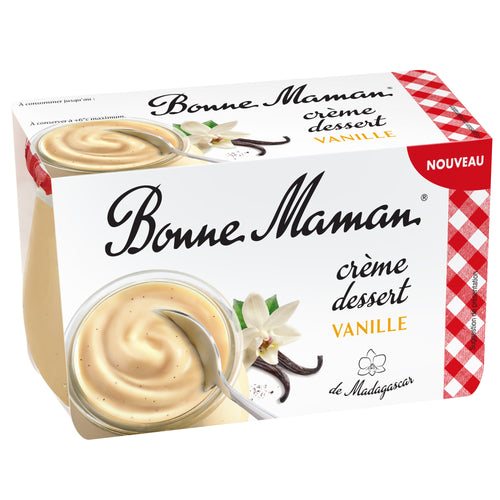 Crème dessert vanille de Madagascar - 2 x 115 g - Bonne Maman - 1