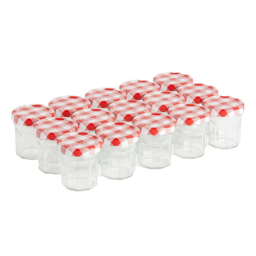 Lot de 15 petits pots 50g - rouge - Bonne Maman - 1