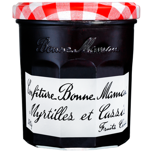 Confiture de Myrtilles et Cassis Bonne Maman sur fond blanc - Bonne Maman - 1