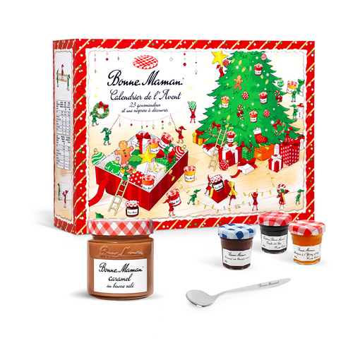 Calendrier de l'avent avec son Caramel au beurre salé et sa cuillère - Bonne Maman - 1